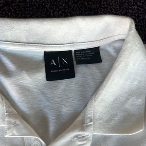 White XXL Armani Exchange Polo Shirt